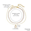 Wholesale Beaded Alloy Necklace Electroplated Geometric Style Women's Clavicle Chain