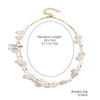 Wholesale Beaded Alloy Necklace Electroplated Geometric Style Women's Clavicle Chain
