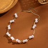 Wholesale Beaded Alloy Necklace Electroplated Geometric Style Women's Clavicle Chain