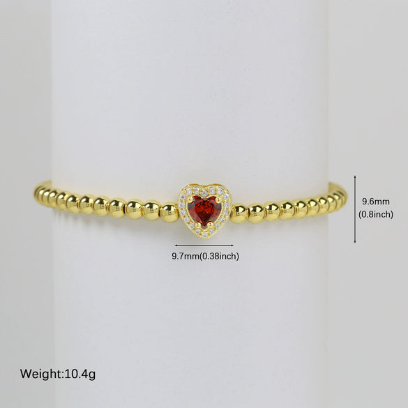 Wholesale Beaded Bracelet Copper Electroplated Twelve Constellations Style For Women