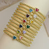Wholesale Beaded Bracelet Copper Electroplated Twelve Constellations Style For Women