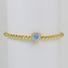 Wholesale Beaded Bracelet Copper Electroplated Twelve Constellations Style For Women