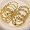 Wholesale Beaded Bracelet Copper Electroplated Twelve Constellations Style For Women