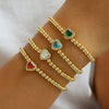 Wholesale Beaded Bracelet Copper Electroplated Twelve Constellations Style For Women