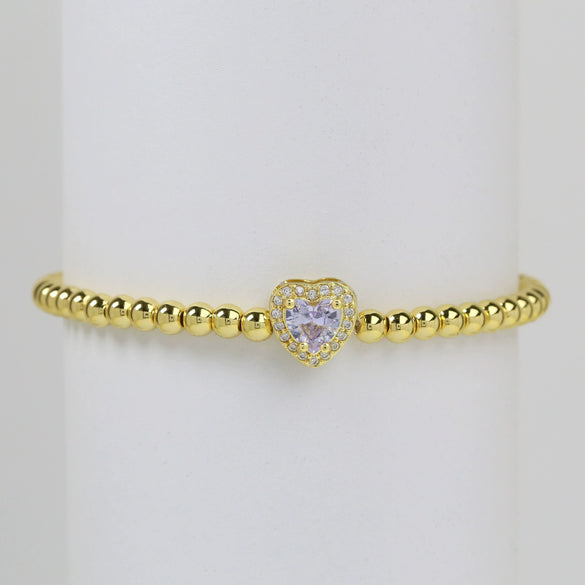 Wholesale Beaded Bracelet Copper Electroplated Twelve Constellations Style For Women