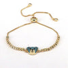 Wholesale Beaded Bracelet Copper Gold Plated Animal Bear Zircon Ins Style