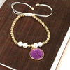 Wholesale Beaded Bracelet Copper Gold Plated Geometric Bohemian Style Handmade Woven