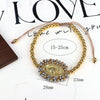 Wholesale Beaded Bracelet Gold Plated Copper Beads Geometric Pattern Electroplating For Women