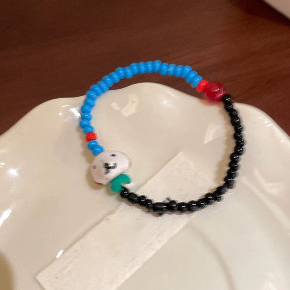 Wholesale Beaded Bracelet Mixed Materials Handmade Sweet Stars Animal Zodiac Bow Insect Cartoon Characters Leaf Rhombus Geometric For Women