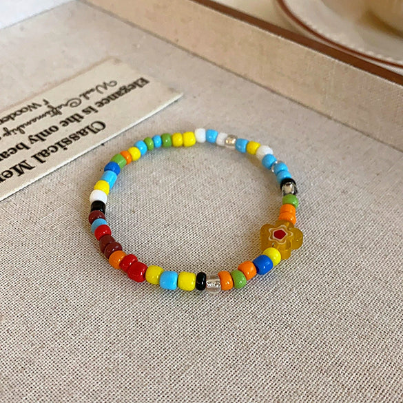 Wholesale Beaded Bracelet Mixed Materials Handmade Sweet Stars Animal Zodiac Bow Insect Cartoon Characters Leaf Rhombus Geometric For Women