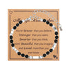Wholesale Beaded Bracelet Stone Stainless Steel Geometric Handmade Unisex