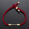 Wholesale Beaded Buckle Jewelry Diy Braided Hand Rope Semifinished Red Rope Bracelet Geometric Women's
