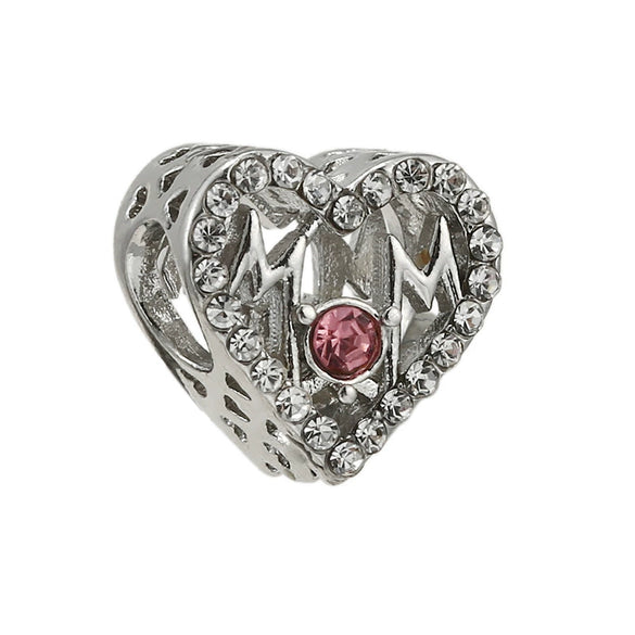 Wholesale Beaded Crystal Pendant Jewelry With Totem Pattern And Electroplating Treatment For Bracelet Accessories