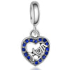 Wholesale Beaded Crystal Pendant Jewelry With Totem Pattern And Electroplating Treatment For Bracelet Accessories