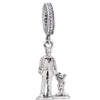Wholesale Beaded Crystal Pendant Jewelry With Totem Pattern And Electroplating Treatment For Bracelet Accessories