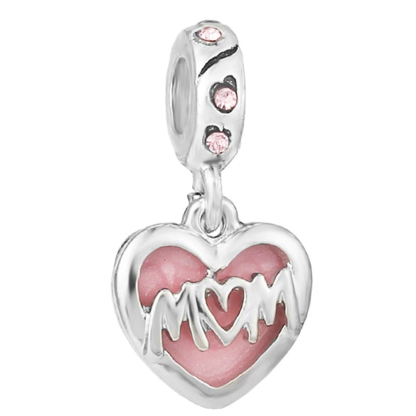 Wholesale Beaded Crystal Pendant Jewelry With Totem Pattern And Electroplating Treatment For Bracelet Accessories
