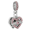 Wholesale Beaded Crystal Pendant Jewelry With Totem Pattern And Electroplating Treatment For Bracelet Accessories