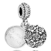 Wholesale Beaded Crystal Pendant Jewelry With Totem Pattern And Electroplating Treatment For Bracelet Accessories