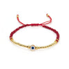 Wholesale Beaded Glaze Evil Eye Pearl Handwoven Women's Jewelry Bracelet With Geometric Pattern