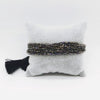 Wholesale Beaded Hand Woven Bohemian Tassel Bracelet Glass Glaze Drop Shape Geometric Style Unisex