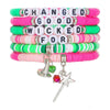Wholesale Beaded Jewelry Soft Ceramic Witch Bracelet Handmade With Witch Hat Magic Wand Pendant And Letter Number Text Design