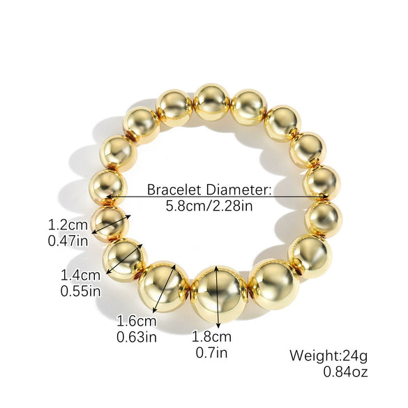 Wholesale Beaded Necklace Acrylic Geometric Electroplating For Women