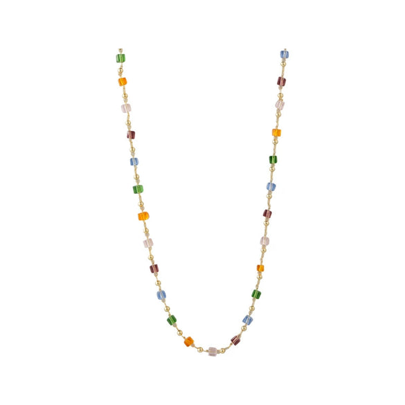 Wholesale Beaded Necklace Geometric Ball Chain Small And Fresh Style