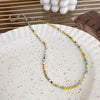Wholesale Beaded Necklace Handmade Geometric Style Macaron Candy Color For Women