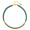 Wholesale Beaded Necklace Natural Stone Lapis Frisbee Shape Retro Handmade Women's