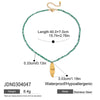 Wholesale Beaded Necklace Stainless Steel Crab Pendant Geometric Pattern Electroplating For Women