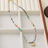 Wholesale Beaded Necklace With Elephant Pendant Czech Beads Lapis Lazuli Picture Stone Tiger's Eye Stone Natural Freshwater Pearls Copper Handmade Geometric Design For Women