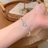 Wholesale Beaded Pearl Cat's Eye Bracelet For Women Copper Alloy With Flower Bow Star Pattern Electroplating