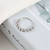 Wholesale Beaded Ring Copper Geometric Minimalist Electroplating For Women
