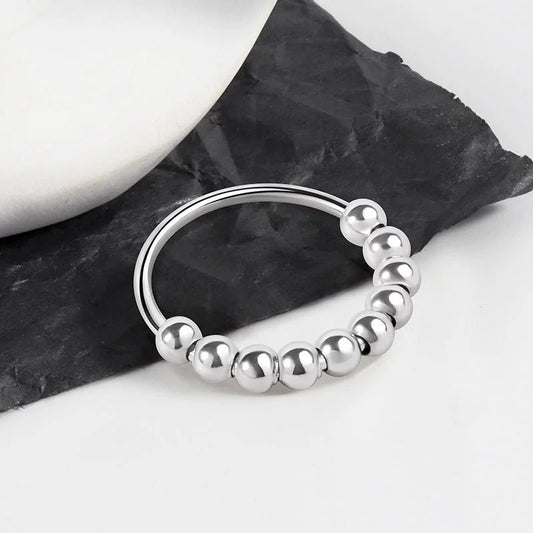 Wholesale Beaded Ring Copper Geometric Minimalist Electroplating For Women