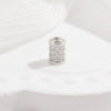Wholesale Beads Sterling Silver Microinlaid Zircon Round Style