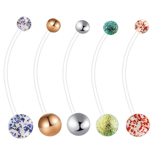 Wholesale Belly Button Ring Body Piercing Jewelry Stainless Steel Cartoon Geometric Style For Pregnant Women