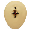 Wholesale Belly Button Ring Chain Jewelry Zinc Alloy Heart Shaped Puncture Jewelry Unisex
