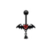 Wholesale Belly Button Ring Chain Jewelry Zinc Alloy Heart Shaped Puncture Jewelry Unisex