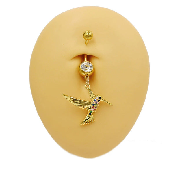 Wholesale Belly Button Ring Zinc Alloy Heart Shape Cute Owl And Sunflower Style