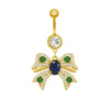 Wholesale Belly Button Ring Zinc Alloy Heart Shape Cute Owl And Sunflower Style