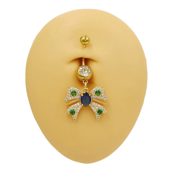 Wholesale Belly Button Ring Zinc Alloy Heart Shape Cute Owl And Sunflower Style