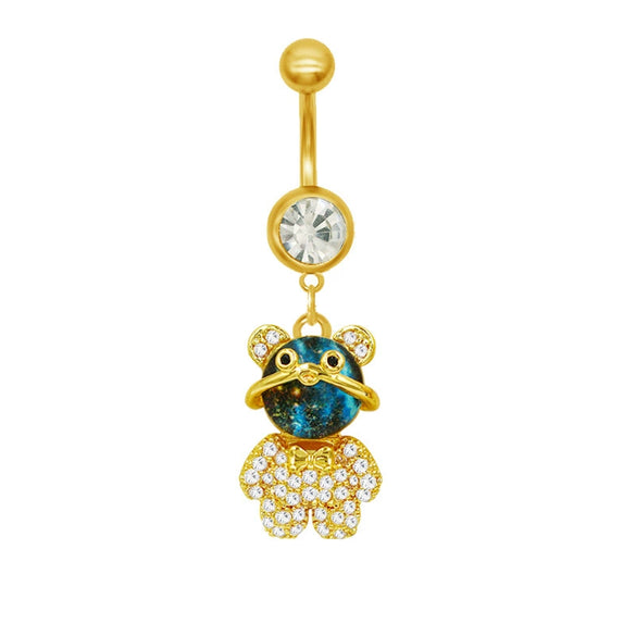 Wholesale Belly Button Ring Zinc Alloy Heart Shape Cute Owl And Sunflower Style