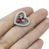 Wholesale Belly Button Ring Zinc Alloy Heart Shaped Puncture Jewelry