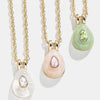 Wholesale Birthstone Necklace Copper Crystal Geometric Style Set With Diamonds