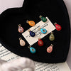 Wholesale Birthstone Necklace Copper Crystal Geometric Style Set With Diamonds