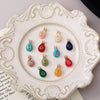 Wholesale Birthstone Necklace Copper Crystal Geometric Style Set With Diamonds