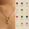 Wholesale Birthstone Necklace Copper Titanium Steel Geometric Electroplated For Ladies