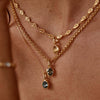 Wholesale Birthstone Necklace Copper Titanium Steel Geometric Electroplated For Ladies