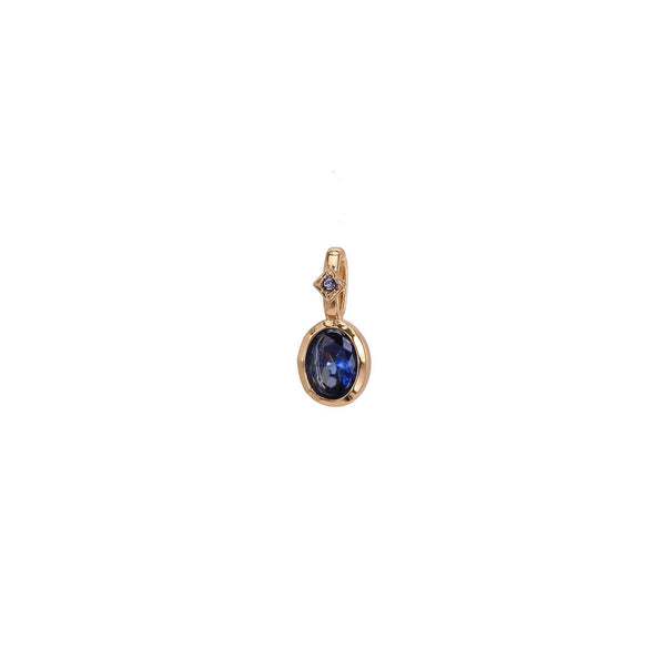 Wholesale Birthstone Necklace Copper Titanium Steel Geometric Electroplated