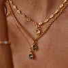 Wholesale Birthstone Necklace Copper Titanium Steel Geometric Electroplating Fashion Minimalist Ladies